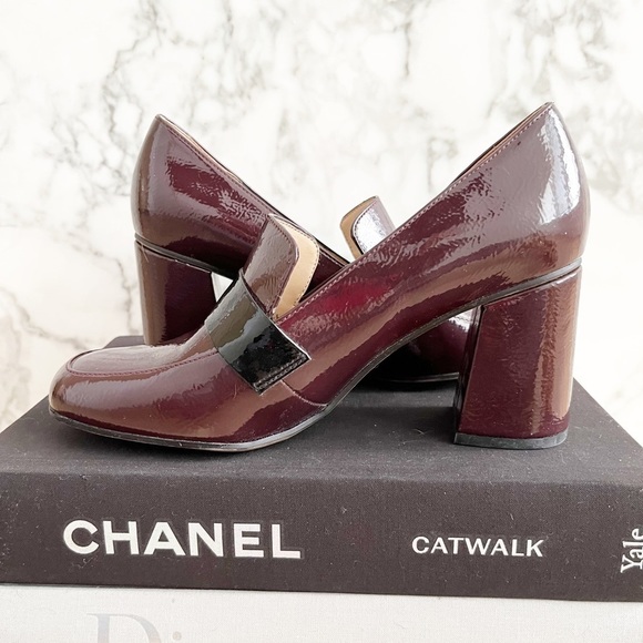 BNWT Franco Sarto Patent Block Heel Dress Loafer - Picture 4 of 10